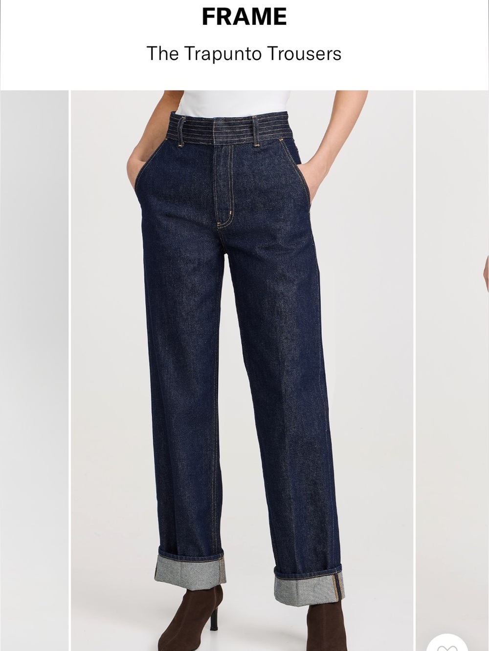 Frame Denim Trapunto Trouser